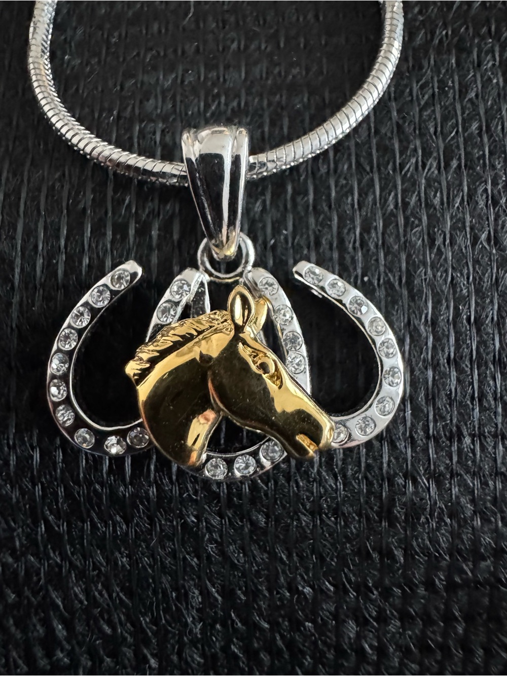 Vintage Fifth Avenue Horse Head necklace with matching bangle